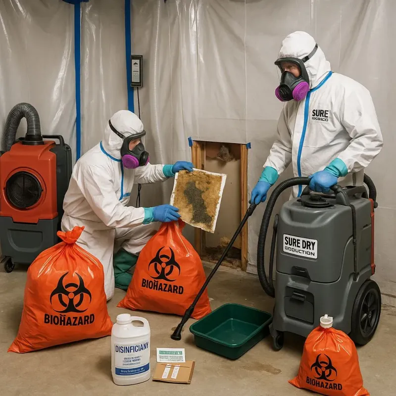 Contaminated Water Handling Protocols process in Bertram, TX
